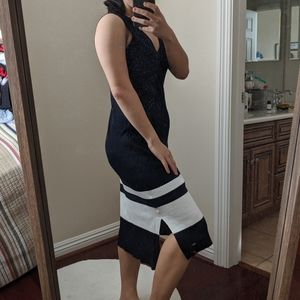 Ribbed midi dress